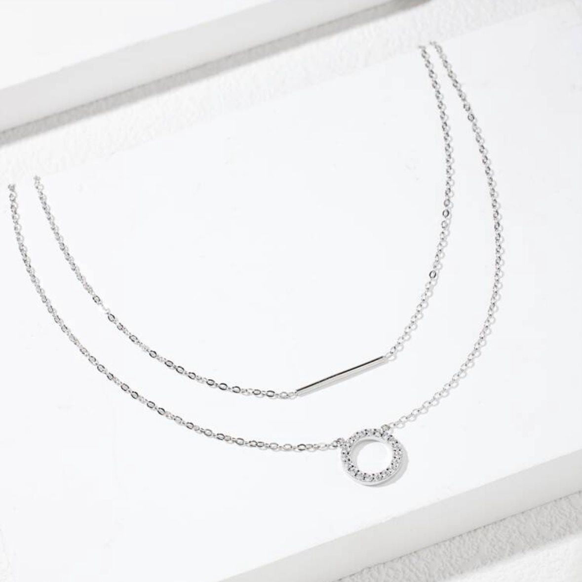 Collar doble con circones