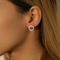 Aretes de brillo circulares