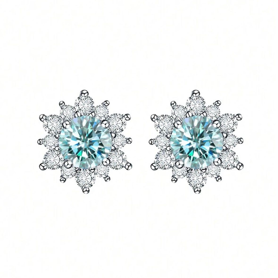 Aretes flor de cristal